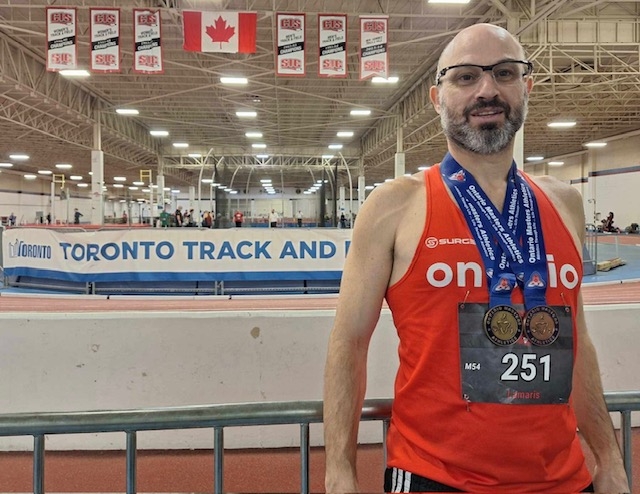 Ο Νίκος Λάμαρης κέρδισε το άλμα εις μήκος στο πρωτάθλημα της επαρχίας του Οντάριο